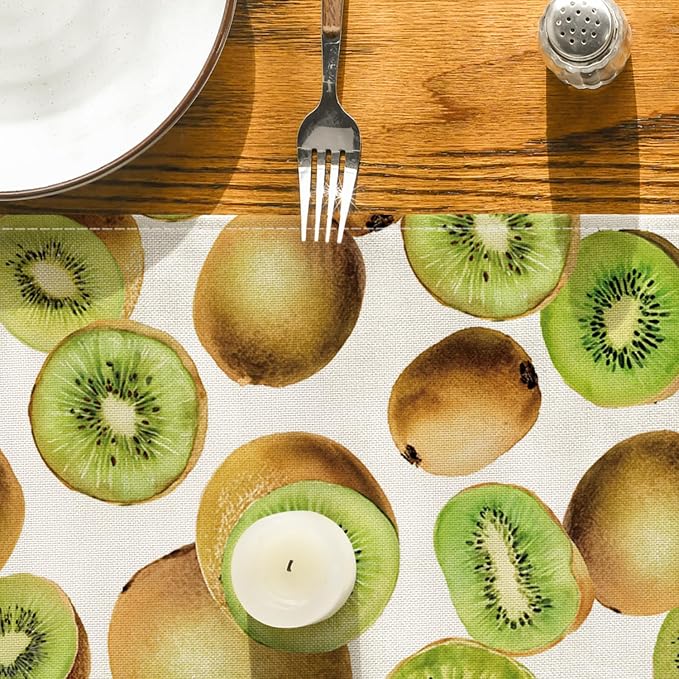 Artoid Mode Kiwi Fruit Spring Summer Table Runner, Seasonal Kitchen Dining - Image 7