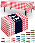 Pureegg Plastic Table Cloth Disposable 12 Pack, 54 x 108 Inch Table Cloths by Pureegg