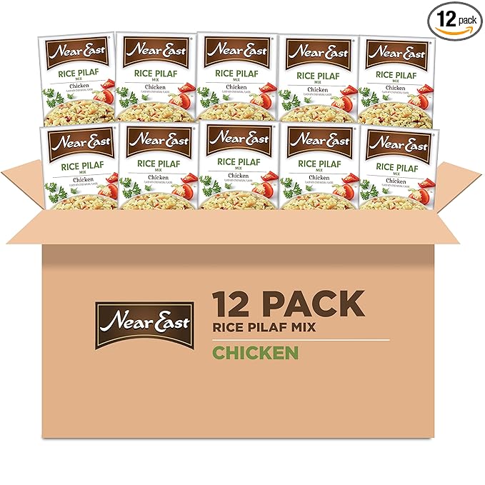 Near East Rice Pilaf Mix, Chicken, 6.25oz Boxes (12 Pack)