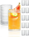 Large Capacity Glasses Drinking Set of 12, 15 oz Vintage Glassware Hobnail by Unknown