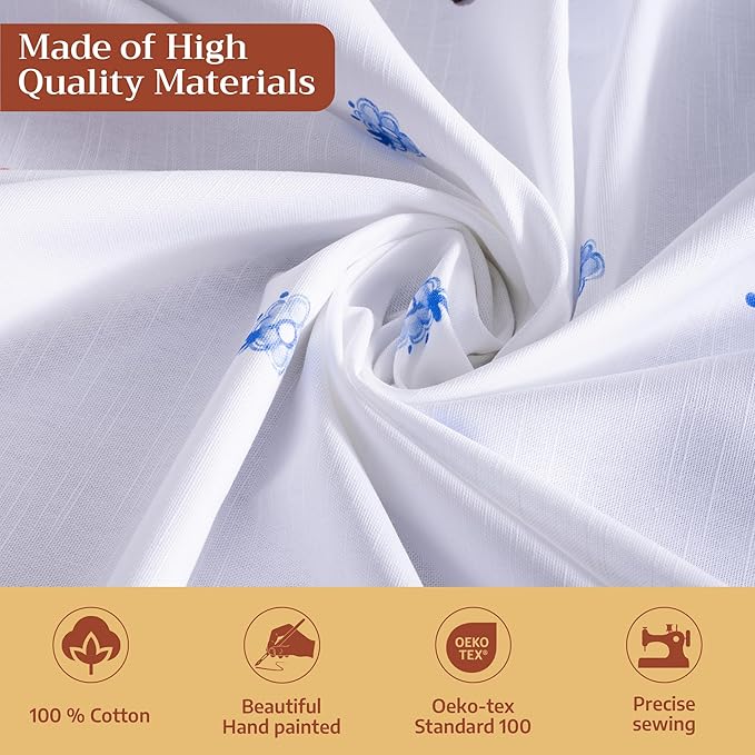 Maison d' Hermine Table Cloth Rectangle Table 100% Cotton 60 x 120 Inches Tablecloth Reusable Decorative for Dining Room Farmhouse Home Valentines Day Decorations Spring Summer - Amsterdam Canals