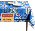 Maison d' Hermine Table Cloth Rectangle Table 100% Cotton 60 x 120 Inches Tablecloth Reusable Decorative for Dining Room Farmhouse Home Valentines Day Decorations Spring Summer - Summer Blues