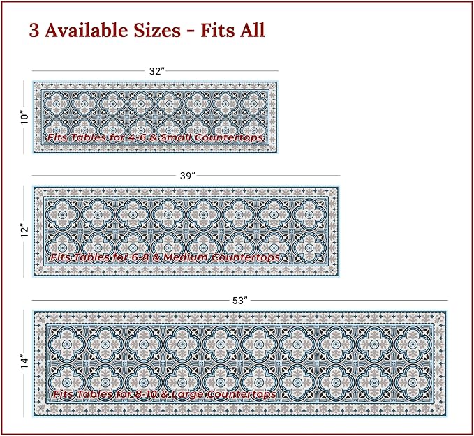 Heat Resistant Table Runner, 32 x 10 Inch - Image 4