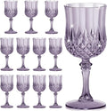 7OZ Plastic Wine Glasses, Reusable Vintage Goblets Unbreakable Drinking Glasses by Unknown