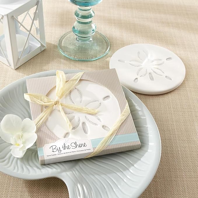 Kate Aspen By The Shore Sand Dollar Coaster – Coastal Decor & Beach Wedding - Image 4