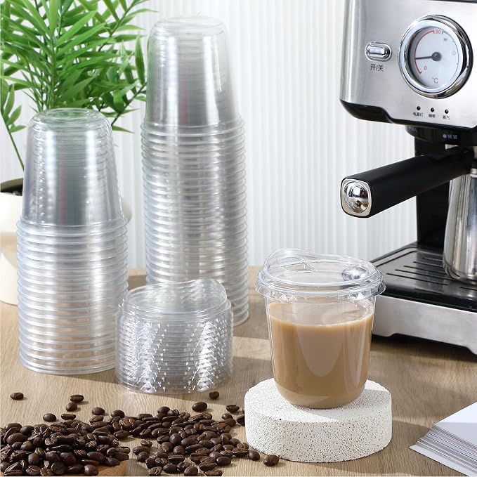Baderke 50 Pcs Round Bottom Plastic Cups - Image 2