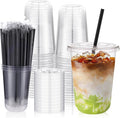 tchrules 50 Set 16oz Clear Round Bottom Plastic Cups by Tchrules
