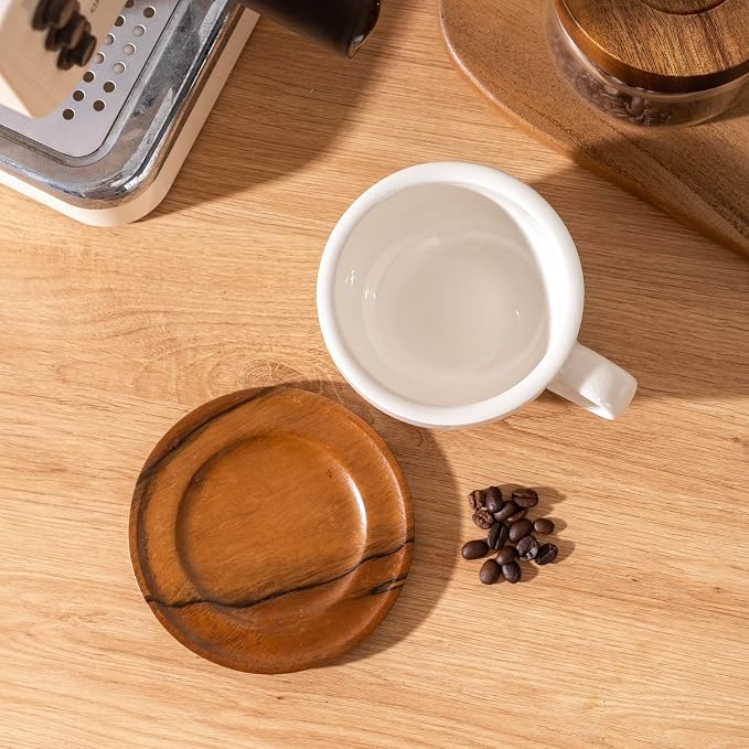Crackle Glaze Ceramic Coffee Cup - Image 5