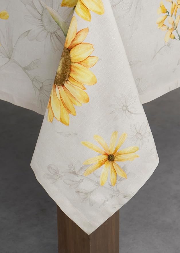Maison d' Hermine Table Cloth Rectangle Table 100% Cotton 70 x 140 Inches Tablecloth Reusable Decorative for Dining Room Farmhouse Home Valentines Day Decorations Spring Summer - Candice