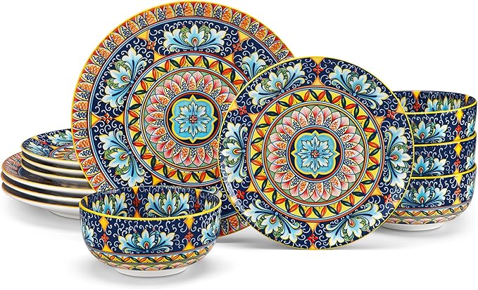 vancasso 12 Pieces Dinnerware Sets, Porcelain Dishes Set by vancasso