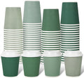 Whaline 100Pcs Sage Green Disposable Coffee Cups by Whaline