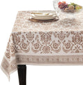 Maison d' Hermine Table Cloth Rectangle Table 100% Cotton 54 x 72 Inches Fall Tablecloth Reusable Everyday Use for Thanksgiving Christmas Decorations Dining Farmhouse Party (Allure)