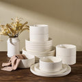 Line Porcelain Dinnerware Set, dish set by Unknown