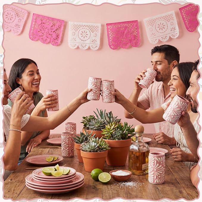 12 Set Cielito Lindo Party Favors, Handleless | Mexican Tequila Shot Glasses - Image 7
