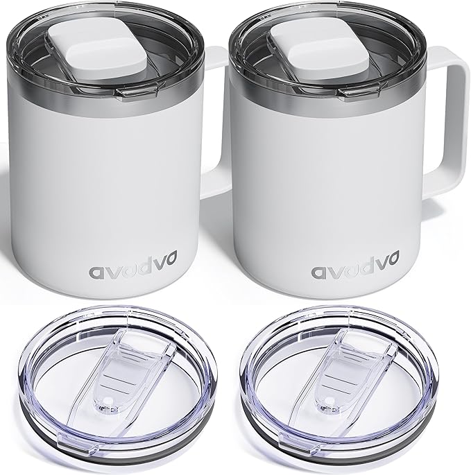 2 Pack 12oz Insulated Coffee Mug by avodvo