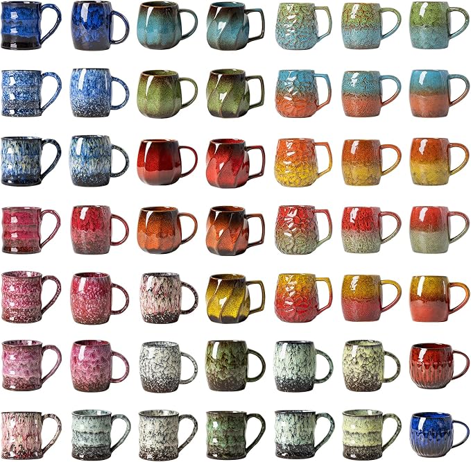 22oz Blue Kiln-Change Ceramic Coffee Mug - Image 2
