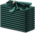 P Pothuiny 12 Pcs Green Satin Napkins 17 x 17 Inch, Satin Cloth Napkins | by P+Pothuiny