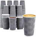 Lamosi 500 Count 16 oz Insulated Coffee Cups, Disposable Paper Cup No Lids | by BuyNow