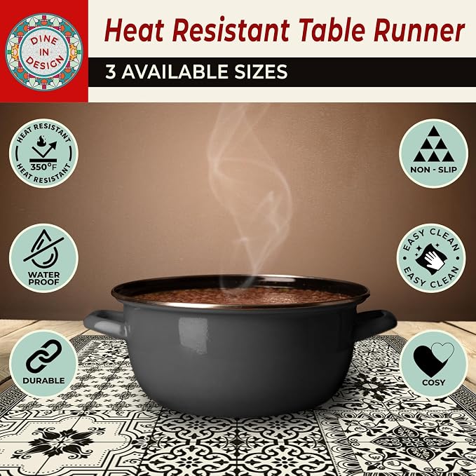 Heat Resistant Table Runner, 39 x 12 Inch - Image 5
