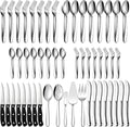 LIANYU 77-Piece Heavy Duty Silverware Set by LIANYU