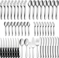LIANYU 53-Piece Heavy Duty Silverware Set by LIANYU