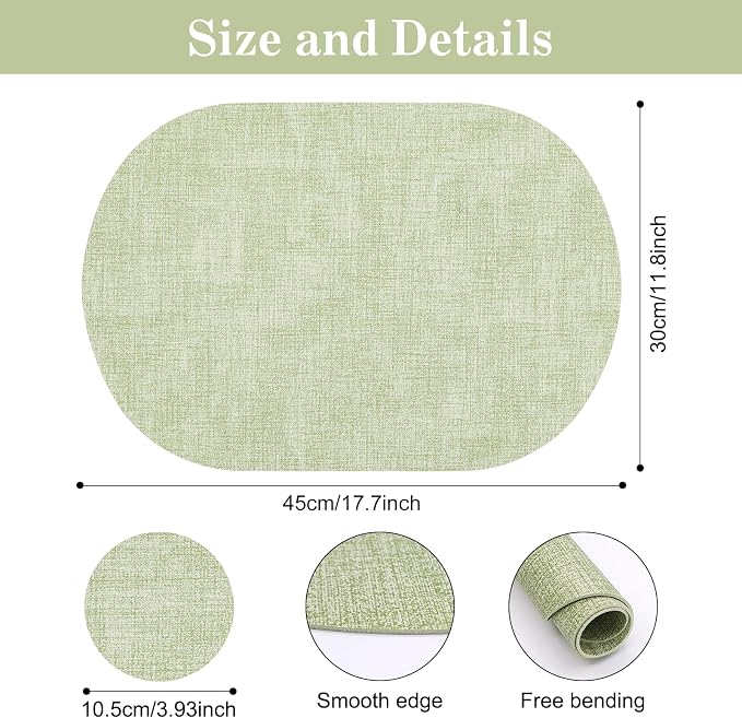 Faux Leather Placemats Set of 4 - Image 3