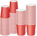 75 Pack 8 oz Disposable Paper Cups, Paper Coffee Cups-Red | Beverage Cups by BALDCC