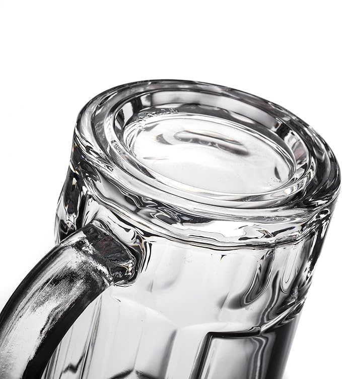 4 Pack Heavy Beer Mugs, Large Beer Glasses - Image 4
