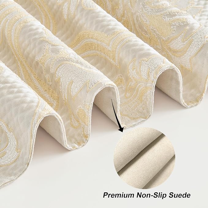 Loom and Mill Elegant Damask Jacquard Table Runner 13x90 inch - Image 4