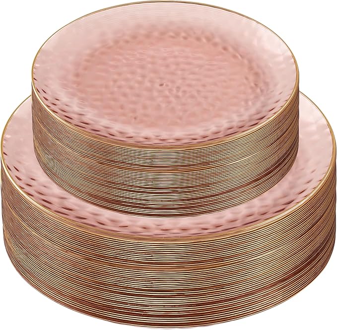 PLASTICPRO 128 Piece Combo Plates Set includes 64-7'' inch Plates & 64-10'' by PLASTICPRO