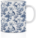 Chinoiserie Corgi Mug, Corgi Gifts by Unknown