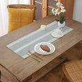 Gernaice Boho Table Runner, Rustic Cotton Linen Farmhouse Table Runners by Gernaice