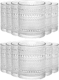 Amzcku Vintage Drinking Glass Set of 12 Kitchen Glasses Cup（13 OZ），for by Amzcku