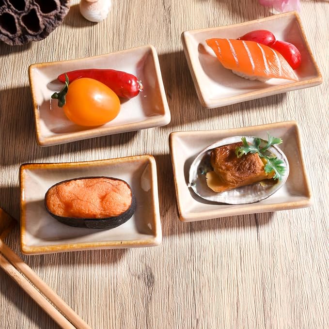 Ceramic Soy Sauce Dish Set of 4 - Image 3