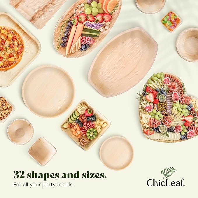 Chic Leaf Palm Leaf Bowls for Rabbits & Small Pets (2.5'', Round, Pack of 75) - Mini Disposable, Compostable, Edible & Chewable Palm Bowls for Bunnies, Hamsters, Guinea Pigs, Chinchillas, Rabbit Toys