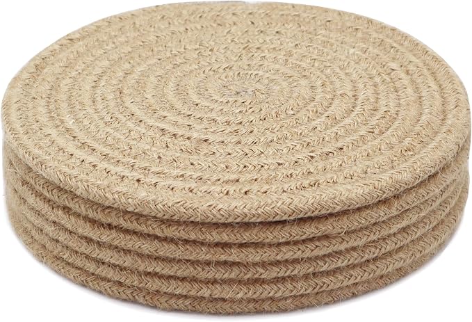 8 Inch Trivets for Hot Dishes, Hot Pots and Pans, Large Coaster for Kitchen by KITLAB