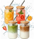 4 Packs Ribbed Glass Tumbler by Unknown