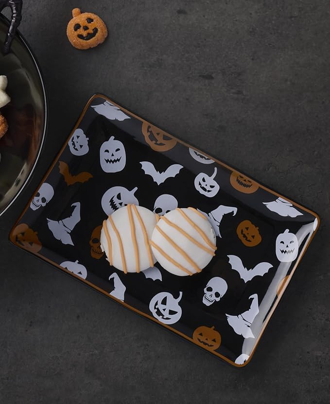 Oneida Serveware, Vintro Halloween Hors D'Oeuvres Tray, Made of Porcelain - Image 3