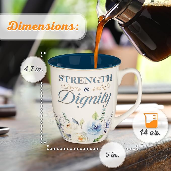 Christian Art Gifts Large Ceramic Inspirational Scripture Coffee & Tea Mug - Image 2
