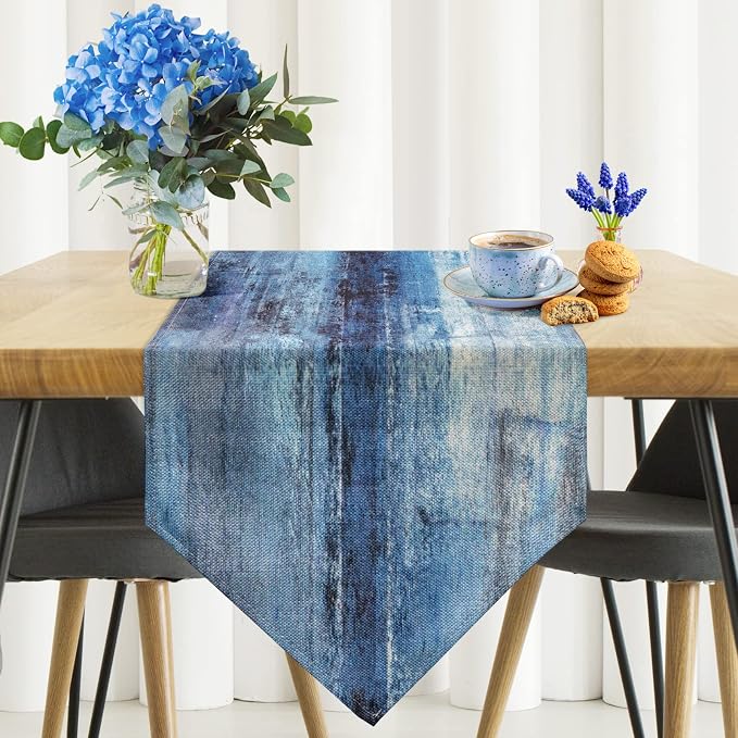 Blue and Grey Table Runner - Image 2