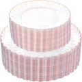 YOUBET 100PCS Rose Gold Plastic Plates by YOUBET