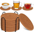 10 Pack Drink Coasters with Holder, Absorbent Coasters by Mckanti