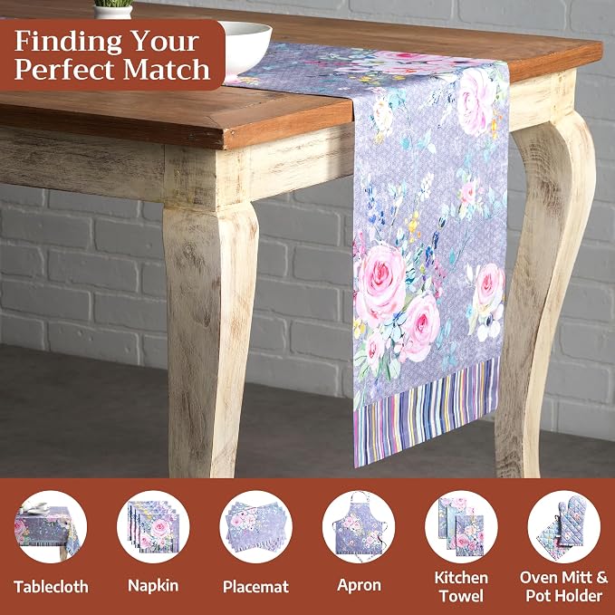 Maison d' Hermine Table Runner 100% Cotton 14.50" x 72" | Table Runners 72 - Image 4