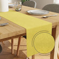 Encasa XO Table Runner, Embossed Velvet, Elegant 13"x72" | Pale Lime, 175 GSM by EncasaXO