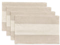 Wracra Linen Placemats, 12 x 18 Inch Set of 4 Placemats, Farmhouse Macrame by Wracra