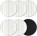 Spring Botanical Coasters Set of 6, Absorbent Coasters by Unknown