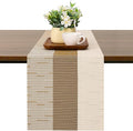 Table Runner 71 Inches Long, Vinyl Woven Farmhouse Table Runners | Washable by Chitomars