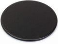 Dacasso Black Leather Round Coaster by Dacasso