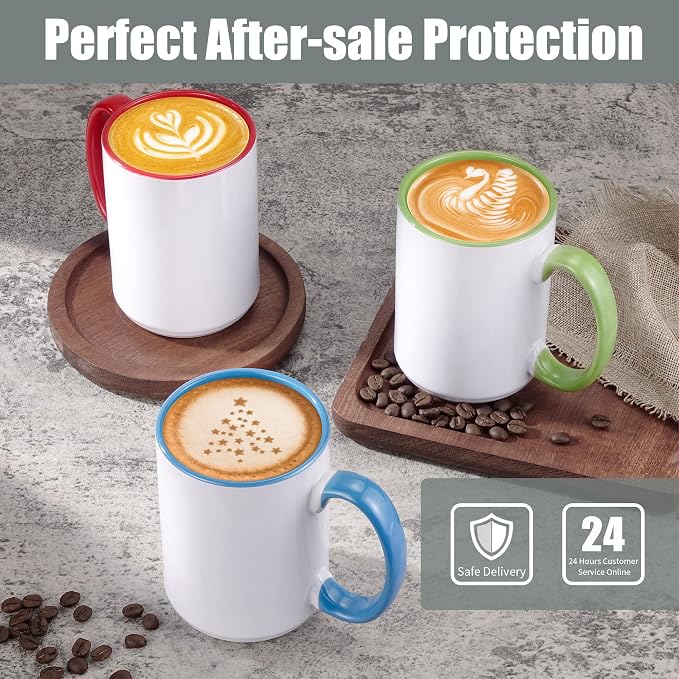 TANGLONG 12PCS 15oz Sublimation coffee Mugs - Image 5