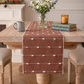 Artoid Mode Caramel Farbic Rustic Cotton Woven Table Runner, Farmhouse Fall by ArtoidMode